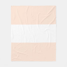 Cobertor De Velo Design de Barra em Pastel Pêssego Suave e Branco