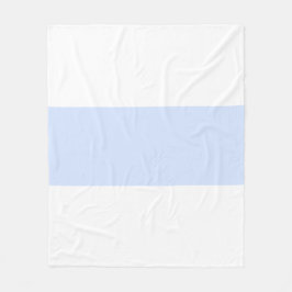 Cobertor De Velo Design de Barra Pastel Branco e Azul Bebê