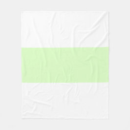 Cobertor De Velo Design de Barra Pastel Branco e Verde Lima