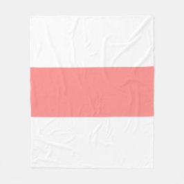 Cobertor De Velo Design de Barra Pastel Rosa e Branco Suave