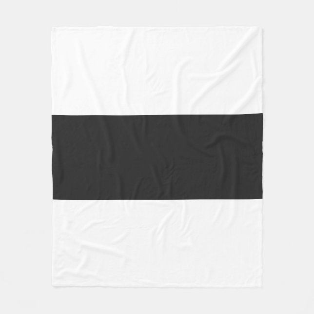 Cobertor De Velo Design de Barra Pastel Soft White & Pitch (Frente)