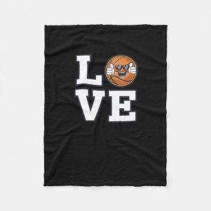 Cobertor De Velo Design De Basquete Com Emoji Legal E