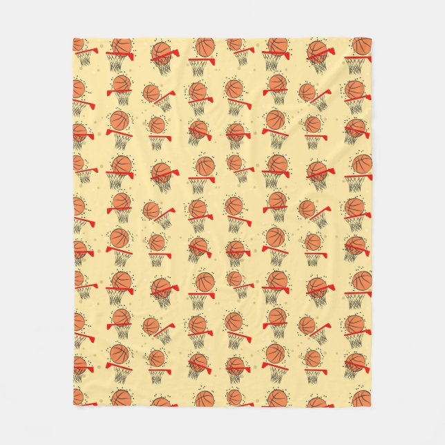 Cobertor De Velo Design de basquetebol (Frente)