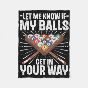 Cobertor De Velo Design De Bilhar Engraçado Para Homens Piscina Bil