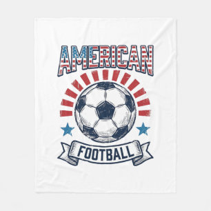 Cobertor De Velo Design de Camisa de Bola de Futebol Americano Vint