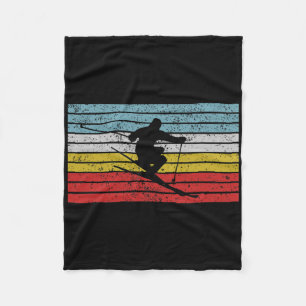 Cobertor De Velo Design de Esportes de Esqui Livre Vintage Esquiado