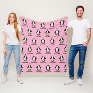 Cobertor De Velo Design de Família de Pinguim da Mãe Mais Legal