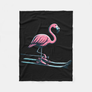 Cobertor De Velo Design de Flamingo de Esqui Fofo Esportes de Inver
