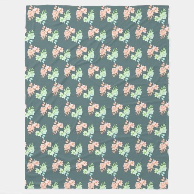 Cobertor De Velo design de flores (Frente)