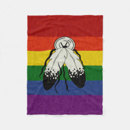 Cobertor De Velo Design de Fundo Colorido do Sinalizador do Orgulho