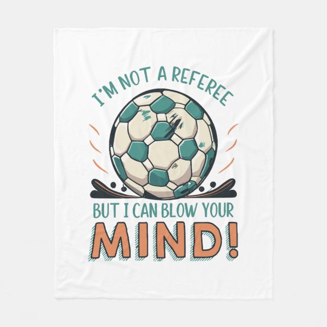 Cobertor De Velo Design de futebol engraçado (Frente)