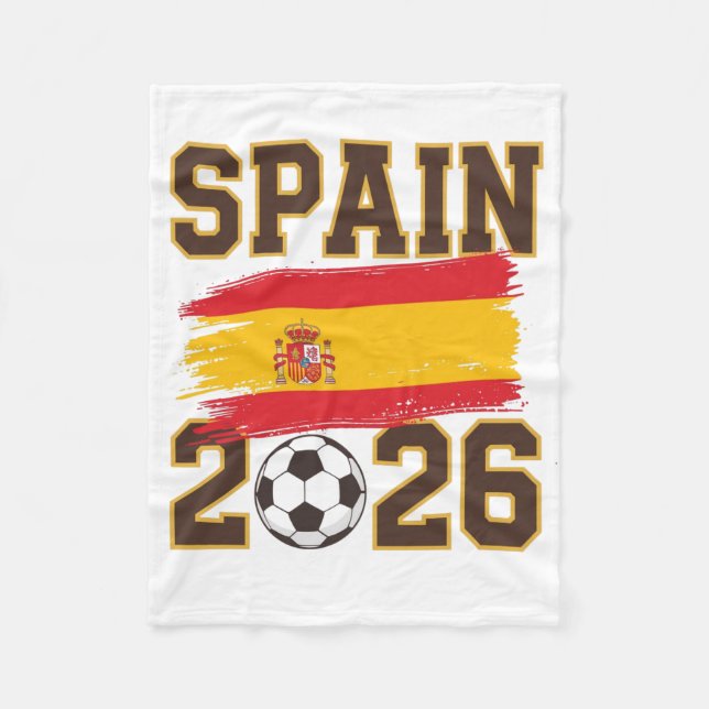 Cobertor De Velo Design de Futebol Espanha 2026 (Frente)