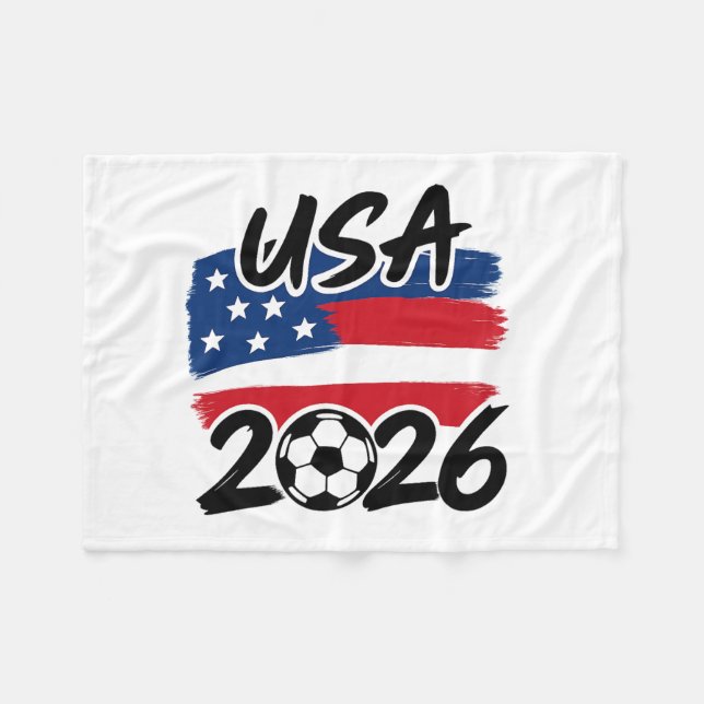 Cobertor De Velo Design de Futebol EUA 2026 (Frente (Horizontal))