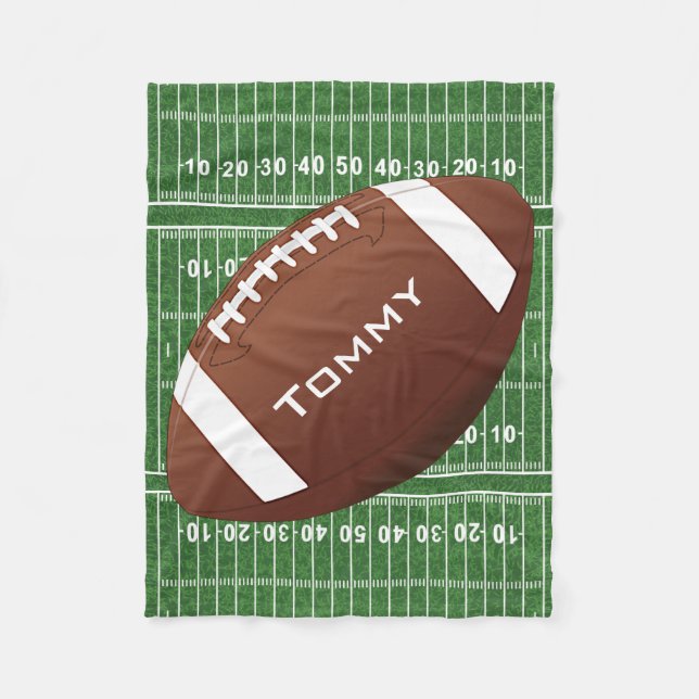 Cobertor De Velo Design de futebol Fleece Blanket (Frente)