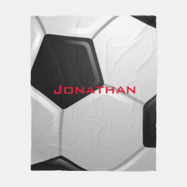 Cobertor De Velo Design de futebol Fleece Blanket