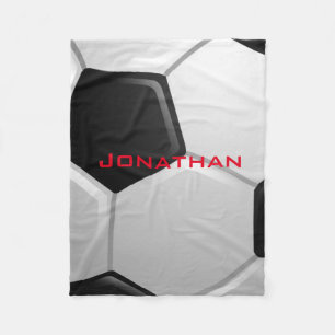 Cobertor De Velo Design de futebol Fleece Blanket