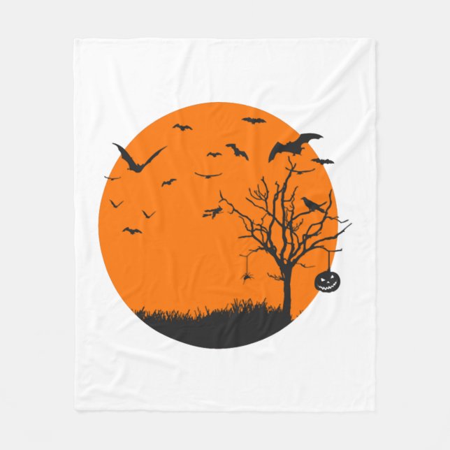 Cobertor De Velo Design de Halloween Landscape Halloween (Frente)