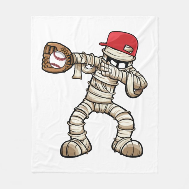 Cobertor De Velo Design de Halloween para baseball Lovers (Frente)