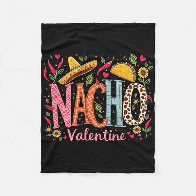 Cobertor De Velo Design de Humor de Comida Mexicana Engraçado Nacho (Frente)
