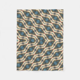 Cobertor De Velo Design de Jardim Oculto Azul