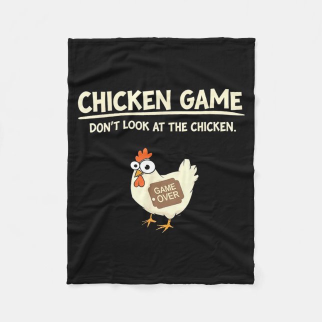 Cobertor De Velo Design de Jogo de Frango Engraçado Ltd Uni Jogo de (Frente)