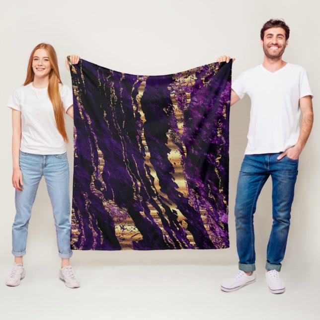 Cobertor De Velo Design de mármore roxo profundo (In Situ)