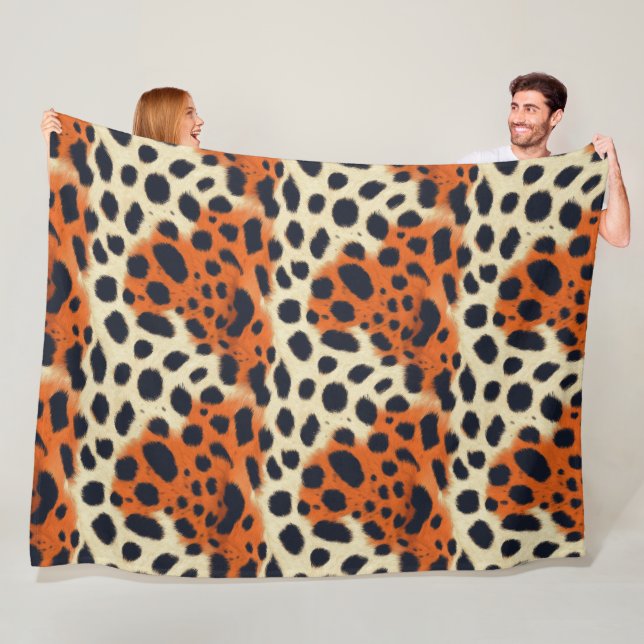 Cobertor De Velo Design de moda animadora, chita selvagem (In Situ)