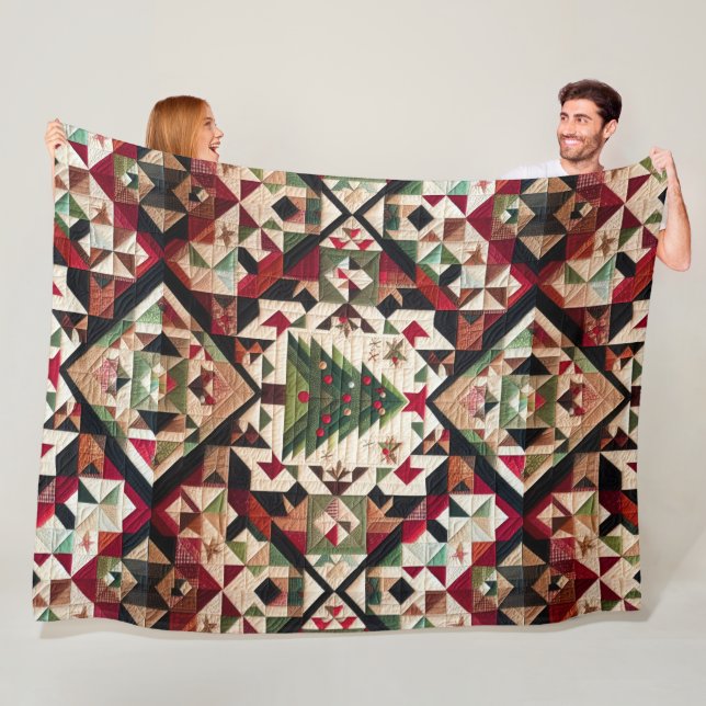 Cobertor De Velo Design de Natal Inclinado (In Situ)