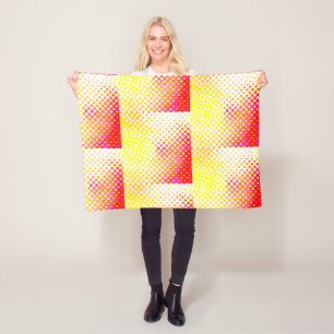 Cobertor De Velo Design de padrão cor-de-rosa amarelo