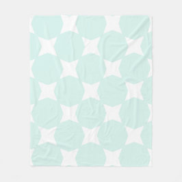 Cobertor De Velo Design de padrão de estrela verde ciano suave past