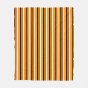 Cobertor De Velo Design de Padrão de Stripes Castanho Laranja