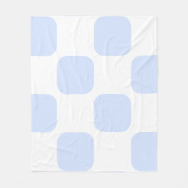 Cobertor De Velo Design de padrão em squircle pastel branco e azul 