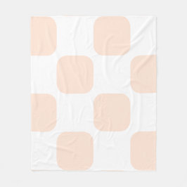 Cobertor De Velo Design de padrão em squircle pastel branco e pêsse