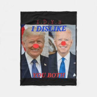 Cobertor De Velo Design de Palhaços Politicos Engraçados Trump Bide