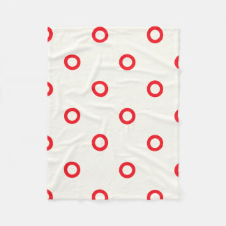 Cobertor De Velo Design de Retro Dot do Círculo Vermelho