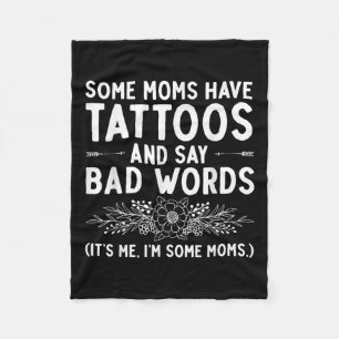 Cobertor De Velo Design De Tatuagem Engraçada Para Mamãe Mulheres T