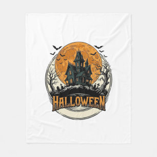 Cobertor De Velo Design de Vetor de Casa Assombrada de Halloween Vi