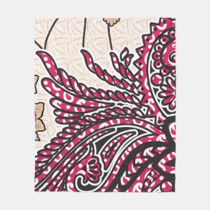 Cobertor De Velo Design decorativa com vermelho vívido e alfinete