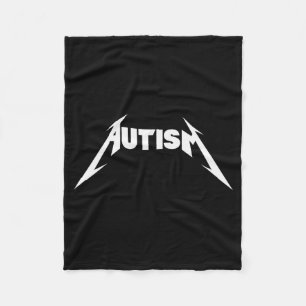 Cobertor De Velo Design Divertido Autismo Esqueleto Meme Metal Rock