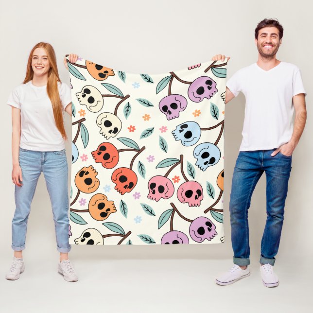 Cobertor De Velo Design do Crânio Pastel (In Situ)