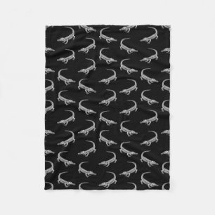 Cobertor De Velo Design dos jacarés da arte do vintage do teste