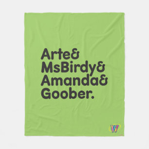 Cobertor De Velo Design dos nomes de Webkinz