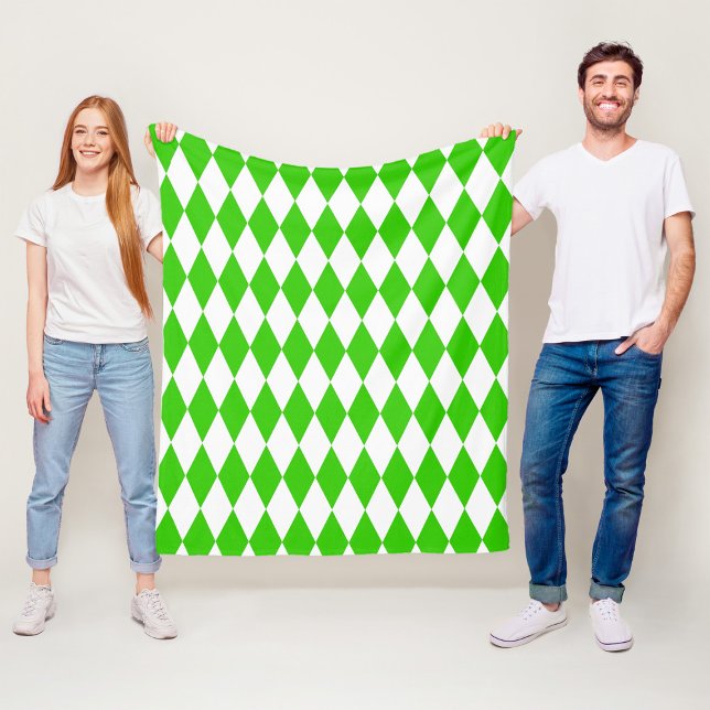 Cobertor De Velo Design dos Verificadores de Ouros Branco Verde (Criador carregado)