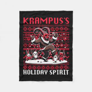 Cobertor De Velo Design Espírito de Férias do Krampus Época de Nata