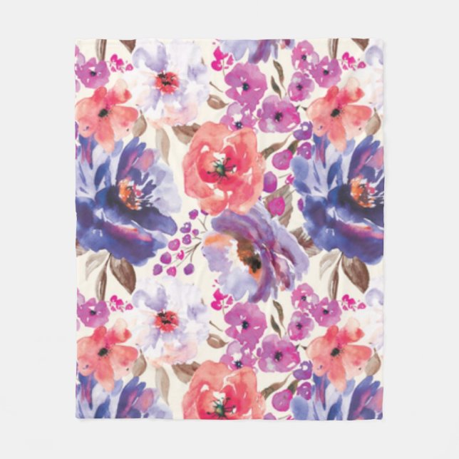 Cobertor De Velo Design Floral BoHo-Chic (Frente)