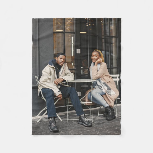 Cobertor De Velo Design Foto do seu próprio Solteiro (Frente)