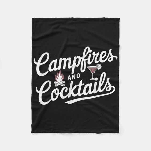 Cobertor De Velo Design Gráfico De Campanha De Verão De Campfire E  (Frente)