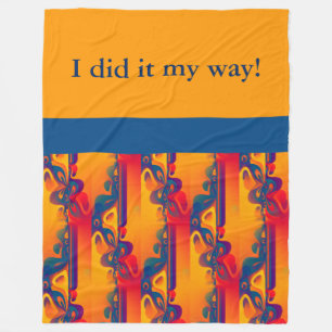 Cobertor De Velo Design gráfico sem costura - vermelho amarelo I