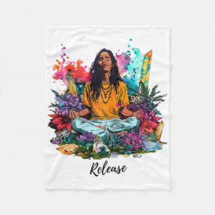 Cobertor De Velo Design Inspirado em Yoga e Meditação Zen Harmonia