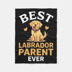 Cobertor De Velo design para dono de labrador fofo retrô amarelo